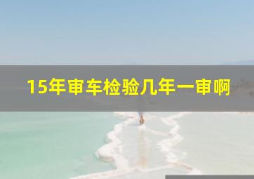 15年审车检验几年一审啊