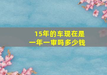 15年的车现在是一年一审吗多少钱