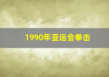 1990年亚运会拳击