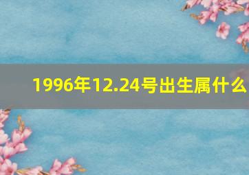 1996年12.24号出生属什么