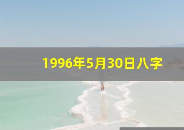 1996年5月30日八字