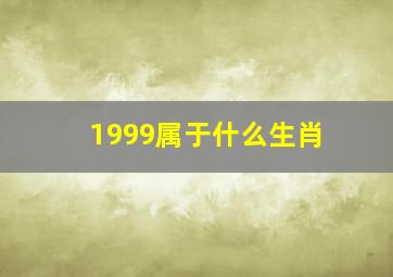 1999属于什么生肖