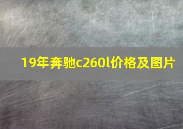 19年奔驰c260l价格及图片