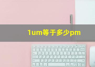 1um等于多少pm