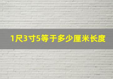 1尺3寸5等于多少厘米长度