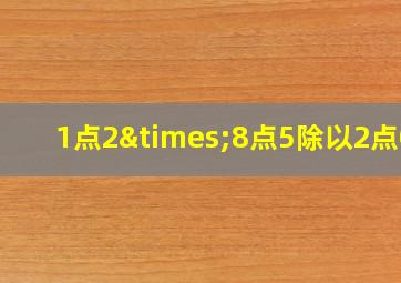 1点2×8点5除以2点04