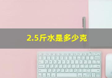 2.5斤水是多少克