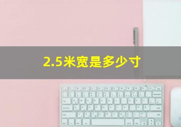 2.5米宽是多少寸