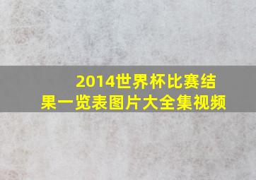 2014世界杯比赛结果一览表图片大全集视频