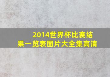 2014世界杯比赛结果一览表图片大全集高清