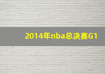 2014年nba总决赛G1