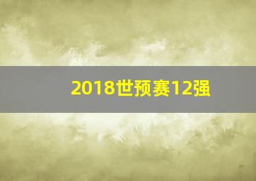 2018世预赛12强