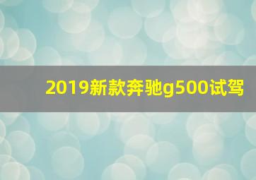 2019新款奔驰g500试驾