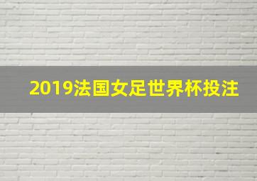 2019法国女足世界杯投注