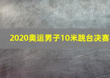 2020奥运男子10米跳台决赛