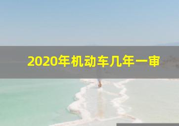 2020年机动车几年一审