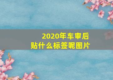 2020年车审后贴什么标签呢图片