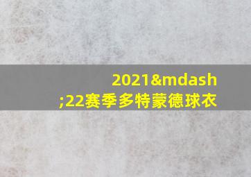 2021—22赛季多特蒙德球衣