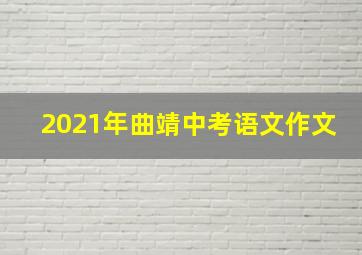 2021年曲靖中考语文作文