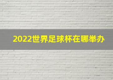 2022世界足球杯在哪举办