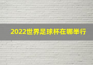 2022世界足球杯在哪举行