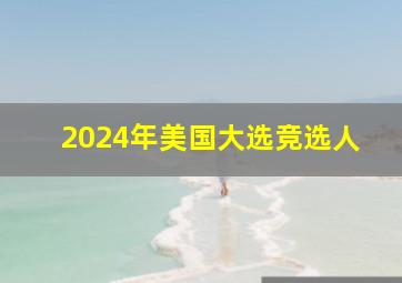 2024年美国大选竞选人