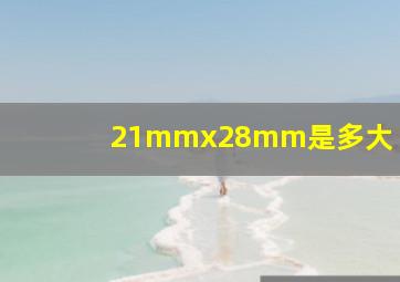 21mmx28mm是多大