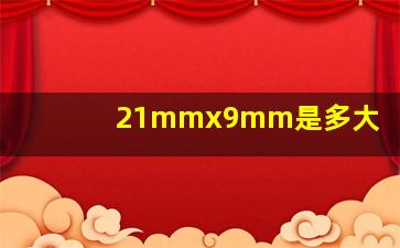 21mmx9mm是多大