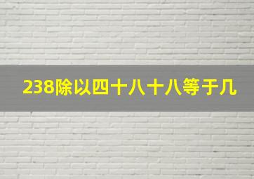 238除以四十八十八等于几