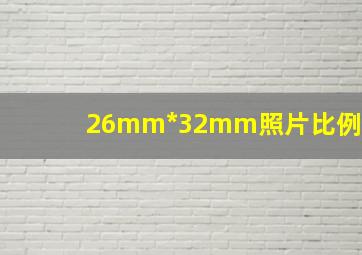 26mm*32mm照片比例