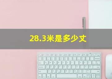 28.3米是多少丈