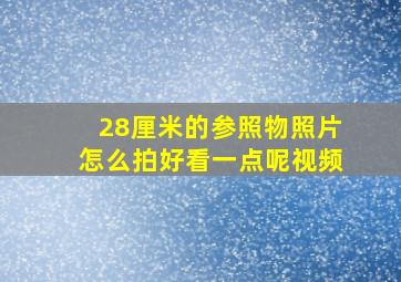 28厘米的参照物照片怎么拍好看一点呢视频