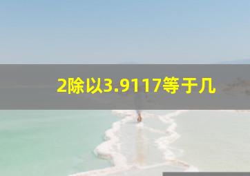 2除以3.9117等于几