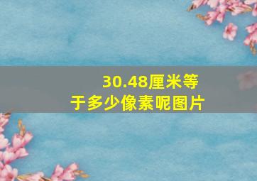 30.48厘米等于多少像素呢图片