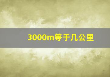 3000m等于几公里