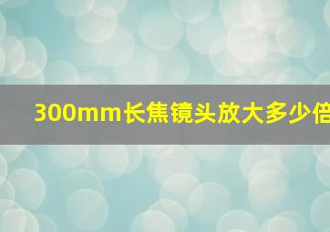 300mm长焦镜头放大多少倍