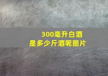 300毫升白酒是多少斤酒呢图片