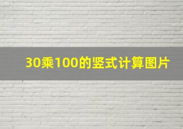 30乘100的竖式计算图片