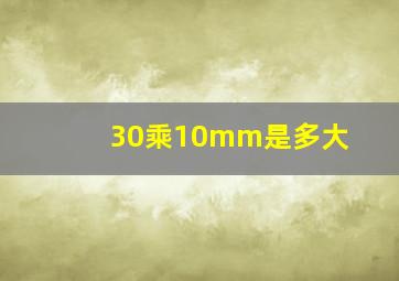 30乘10mm是多大