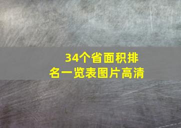 34个省面积排名一览表图片高清