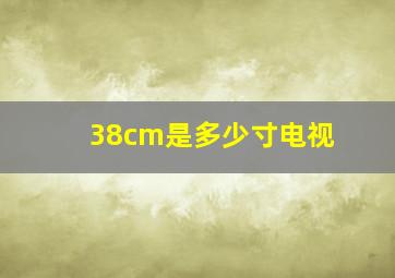 38cm是多少寸电视