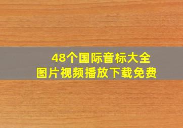 48个国际音标大全图片视频播放下载免费