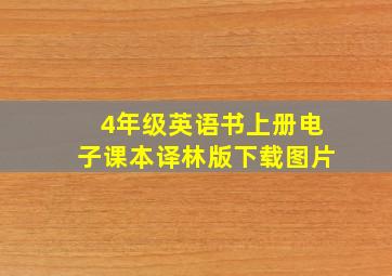 4年级英语书上册电子课本译林版下载图片