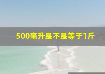 500毫升是不是等于1斤