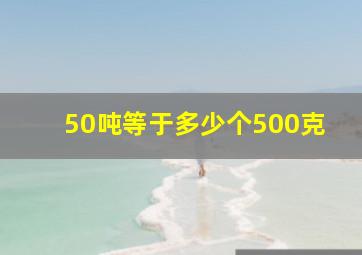 50吨等于多少个500克