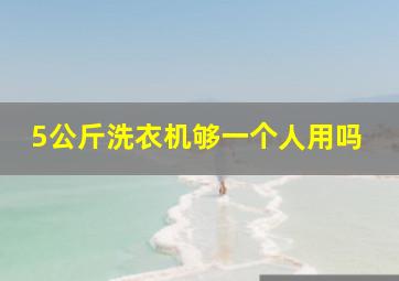 5公斤洗衣机够一个人用吗