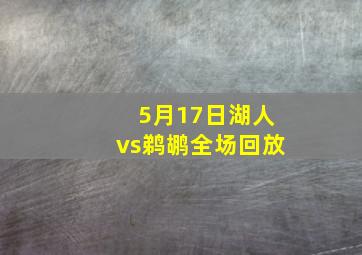 5月17日湖人vs鹈鹕全场回放