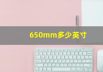 650mm多少英寸