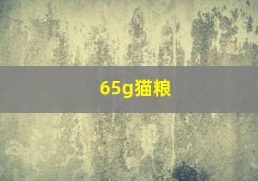 65g猫粮