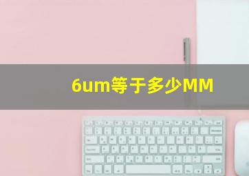 6um等于多少MM